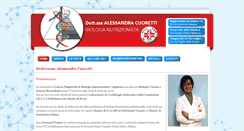 Desktop Screenshot of biologanutrizionistacuoretti.com